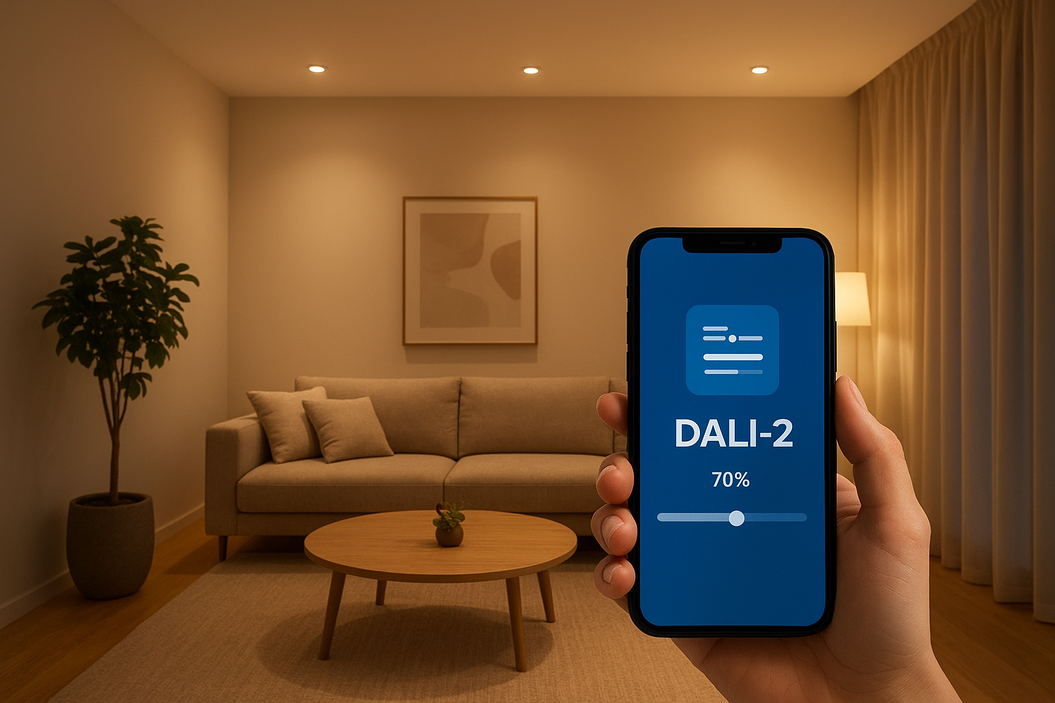 DALI-2 control de iluminación en oficina